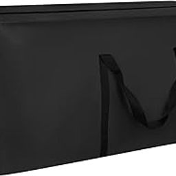 Patio Cushion Storage Bag Extra Large 420D Oxford Fabric Waterproof Dust Proof Outdoor Zippered Christmas Tree Storage Bags 60" L x 28" W x 20" H (Black)-image-46