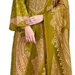 mojilaa Women Cotton Paisley Embroidered Pakistani Style Kurta With Pant & Dupatta | Cotton Printed Salwar Suit | Embroidered Kurta Set | Pakistani Style Salwar Kameez-picture-7