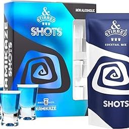 &Stirred Cocktail Mix - Kamikaze Shots (Pack of 2) Cocktail Mixer for Vodka Made with Real Fruits / No Preservatives No Artificial Sweeteners Makes 12 Shots-10