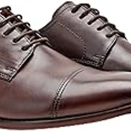Mens Formal Toe Cap Derby Leather Shoes-image-22