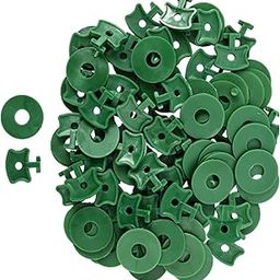UJEAVETTE 200x Plastic Greenhouse Clips Washer Set Twist Clamp for Bird-Proof Net-25