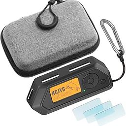 Case for Flipper Zero, 5 in 1 Protective Cover Accessory Set with 3 Pack of Screen Protect & EVA Carrying Case for Flipper Zero - Black-0