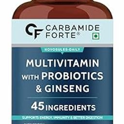 Carbamide Forte Multivitamin Tablet For Men | Multi vitamin for Men with Ginseng | Multivitamin for Men With Probiotics For Immunity & Energy | Multivitamin Men with Zinc- 180 Veg Tablets-17