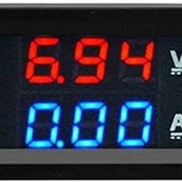 Superb Technologies CT-VA 100V 10A Dc Dual Led Red and Blue Digital Voltmeter Ammeter Monitor Panel-13