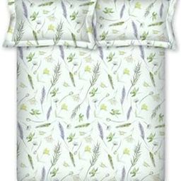 Bombay Dyeing King Size Cotton Bedsheet, 164 TC, Size:274 x 274 cm, Floral Print, Green 2-image-17
