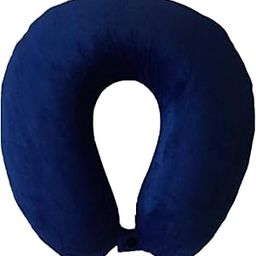 Neck Pillow, Blue Travel Pillow, Neck Pillow for Travel, for Flights, for Train, for Neck Pain Sleeping, with Polyester Filling (12 x 12 inches, Singe pc)-picture-52