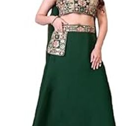 Lehenga Choli For Womens And Girls Ready To Wear Teby Silk Fabric With Multicolour embroidery thred Work Blouse With Fancy Dupatta-image-47