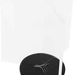 GRIRIW 1pc Desktop Multi-Sided Menu Holder Base Acrylic Display Stand for Restaurant Cafe Office and Events Sided Rotating Sign for Menus Advertisements and Brochures-image-5