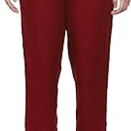 biba Women Viscose Slim Solid Pants-picture-1