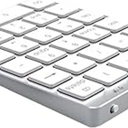 Numeric Keypad Rechargeable with USB Hub for Desktop Notebook Silver-78