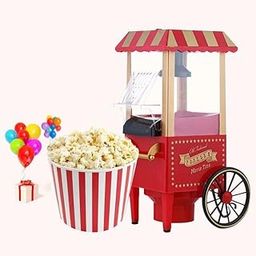 OCTOPUSPRIME Popcorn Machine, DIY Vintage Retro Electric Hot Air Popcorn Machine Family Party Tools Children's Gifts-1 pcs-picture-24