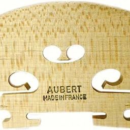 Premium Aubert violin bridge 4/4, treated with stamp-0
