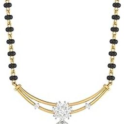 Yellow Gold and Diamond Mangalsutra for Women-image-63