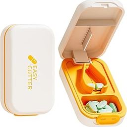 MaruHub Premium Pill Cutter for Small & Large Pills – Pill Splitter with Safety Lock, Sharp Blade & Pill Box Storage – Easy Pill Cutter for Tablets, Vitamins, Medicine – Precise Split into 1/2, 1/4, 1/8 – Travel-Friendly-image-97