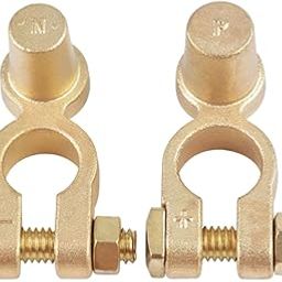 LOOM TREE® Positive & Negative Battery Terminal Set Brass for RV Trailers Vehicles | Parts & Accessories | Car & Truck Parts | Charging & Starting Systems | Battery Cables & Connectors-10
