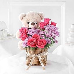 fnp Flowers-N-Teddy Special Design for Anniversary | Mother's Day | Valentine's Gift For Dear Ones-image-22