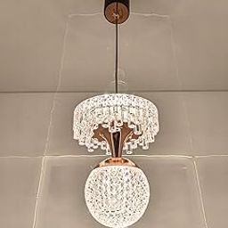 Luxury Crystal Pendant Light, Modern LED Ceiling Fixture with Dazzling Globe and Elegant Crystals, Black & Rose Gold Finish for Living Rooms, Dining Rooms, and Bedrooms - Stylish Hanging Chandelier-image-64