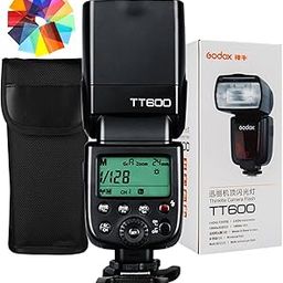 Godox TT600 Manual Speedlite Flash with Built-in 2.4GHz Godox X Series Radio Transceivers for All Digital Cameras with Standard Hot Shoe (Black)-0