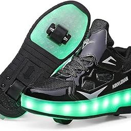 Upgraded USB Rechargeable Sparkle Skate LED Light up shoes with Removable Wheels & Unique Design - Perfect Birthday and Christmas Gift for Kids-image-71