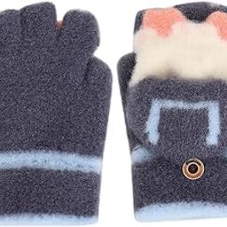 Unisex Angora Woolen Winter Knitted Kids Gloves SG-12 (1-4 Years) (Pack of 1 Pair)-23