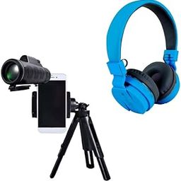Cospex Combo Pack of 2 Items - Comfortable On-Ear Bluetooth Wireless Headphone, 16x Mobile Universal Lens with Tripod Support (1 Year Warranty)-15