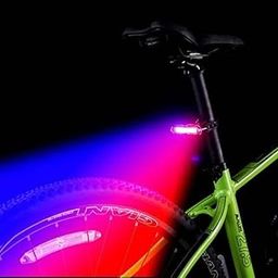 USB Rechargeable Cycle Tail Light LED Waterproof Cycle Light Colors Red, Blue & White Cycle Light for Bicycle Different Modes Cycle Light Rechargeable-32
