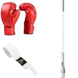 THE STYLE SUTRA Boxing Reaction Ball Punch Practice with Stand for Workout Home Gym Exercise for Kids with Gloves-image-35
