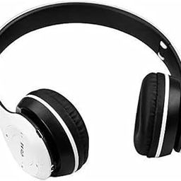 COUK P47 Headphones Gaming Bluetooth Wireless Folding Headset Over Ear Eardphone with Mic Active Noise Cancellation Over EarHeadphones (White)-14