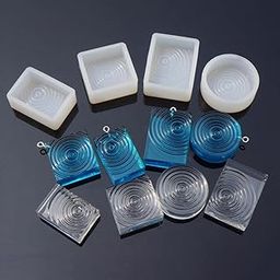 Loom Tree Water Ripple Silicone Pendant Mold DIY Resin Jewelry Making Mould 35x25x12mm-image-24