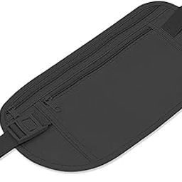 Running Waist Belt with Ultra Thin Design | Adjustable, Waterproof & Sweatproof Jogging Belt | Sports Waist Pouch for Phone, Keys & Money | Lightweight Fitness Belt for Running, Gym (Black)-image-61