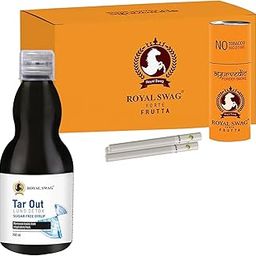 ROYAL SWAG Ayurvedic Herbal Cigarettes FRUTTA Flavour (50 Sticks) 100% Tobacco-Free & Nicotine-Free With Lung Detox Syrup 200 ml (Sugar-Free) For Lung Cleansing and Detoxification-image-65