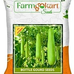 Farmgokart | 10 Grams - BOTTLE GOURD (Long) F1 HYBRID SEEDS | | for Open Farming and Poly House Farming |Appx Seed Count : 50 Nos-image-53