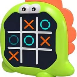 Tocexy Tic Tac Toe Light & Sound Dinosaur Game – 2-in-1 Memory Flash & Educational Handheld Console for Kids & Adults-image-88