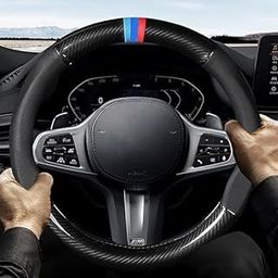 Brikipth Custom-Fit for BMW Steering Wheel Cover, Leather Double Sided Car Steering Wheel Covers, Breathable Anti-Slip, for BMW Accessories, Genuine Leather Car Steering Wheel Cover-image-79