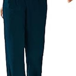 Women Casual Slanted Pocket Elastic Waist Tapered Pants-image-95