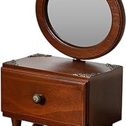 MERISHOPP Tabletop Mirror Retro Elegant Vanity Mirror for Easter Children's Day Artist Oval|Home & Garden|Furniture|Vanities & Makeup Tables-image-97