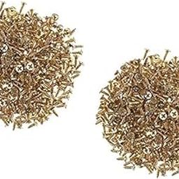 Techmahoday® Brass Silver Polished Screw 2mm Dia for Self Tapping Screws 2mm Diameter for Small Handmade Jewelry box, Instruments, Projects and DIY -200pcs (M2x8mm, Silver)-image-6