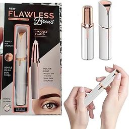 Hirnaya Women's Painless Facial Hair Remover, White – 18K Gold-Plated, Portable, Instant Results for Smooth, Makeup-Ready Skin-image-89