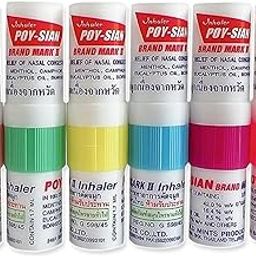 Poy Sian Mark-2 Nasal Relief Inhaler | 2 in 1 Inhaler | Refreshing And Aroma Oil Stick Multicolour (6 pcs)-image-25