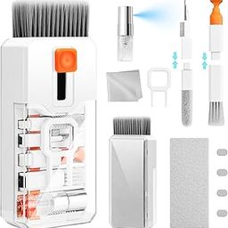 Keyboard Cleaning Kit Laptop Cleaner, 10-in-1 Computer Screen Cleaning Brush Tool, Multi-Function PC Electronic Cleaner Kit Spray for iPad iPhone Pro, Earbuds, Camera Monitor, All-in-one with Patent-76
