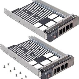 2 Pack Hard Drive Caddy KG1CH 0KG1CH HDD Caddy 3.5 Hard Drive Bracket SSD Tray Compatible with Dell PowerEdge R430 R530 R630 R730 T430 T630 T440 R420 R520 R620 R720 T420 T620 R510 R710 T410 T610-11