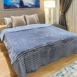 LIORA Premium Double Bed AC Blanket Cozy, Stylish, Ultra-Soft and Lightweight for All-Season Comfort (Ocean Breeze Blue)-image-30