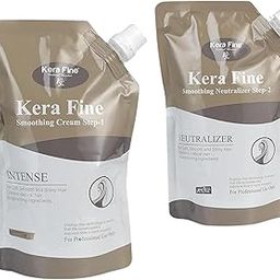 KERA FINE Smoothing Cream Step-1 & Step-2 Hair Straightening Rebonding 125 ml each-image-15