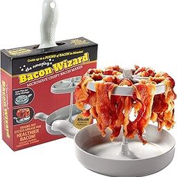 Microwave Bacon Cooker - The Amazing Bacon Wizard Cooks up to 1LB of Bacon Perfectly - Crispy Bacon Everytime-24