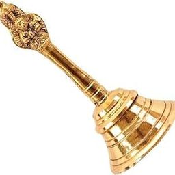 Tia Crafts Garuda Sheshanag Brass Pooja Ghanti Pooja, Religious Item, Brass Bell Pooja Bell (Small)-image-56