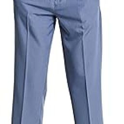 Men Formal Trousers | Regular Fit Pleated Front with Turned-Up Hem | Polyester Blend & Medium Stretch Fabric for Office & Winter Wear-image-83