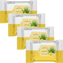 Refreshing Wet Wipes With 4 Different Fragrance, Facial Wet Wipes For Face And Travel Use For Girls And Boys Pack Of 4 (Pack Of 4, Lemon Grass)-54