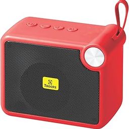 TP TROOPS HIGH BASS Sound SPLASHPROOF WOOFER for DEKSTOP with SD,AUX Slot 48 W Bluetooth Speaker - Black (Red)-12