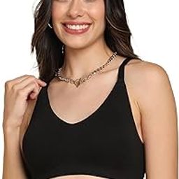 Invisi-Fit Cotton Spandex Non-Padded Bra | Elastic-Free Bottom Band & Armholes | Hidden Concealar | Internal Gripper on Side Wings |Soft & Breathable Cotton-image-3