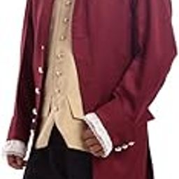Rococo Men Colonial Costume Patriotic Adult Costume-image-28